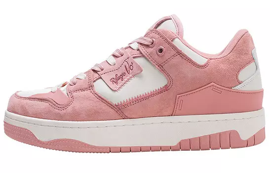 Кроссовки RIFUGIO VO' Stylish Skateboarding Shoes Unisex Low-top Pink/white, розовый