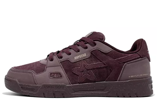 Кроссовки RIPSTAR SKBD Chic Skateboarding Shoes Unisex Low-top Burgundy, цвет Mulled wine