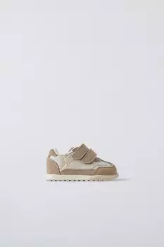 Кроссовки riptape ZARA, песочно-коричневый