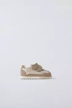 Кроссовки riptape ZARA, песочно-коричневый