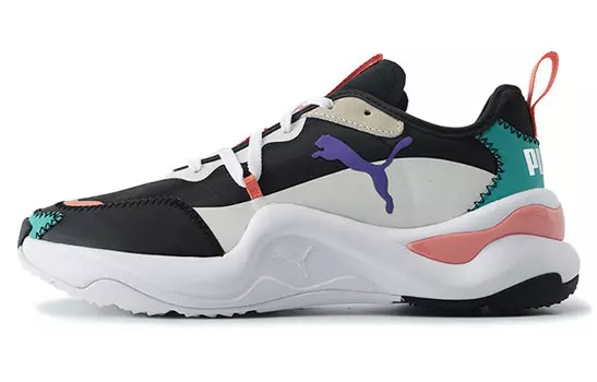 Кроссовки Rise Chunky женские низкие черные/синие Puma