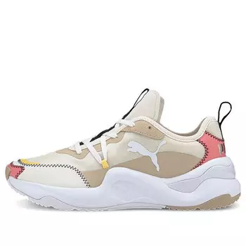 Кроссовки rise extravaganza low-top brown/pink Puma, хаки
