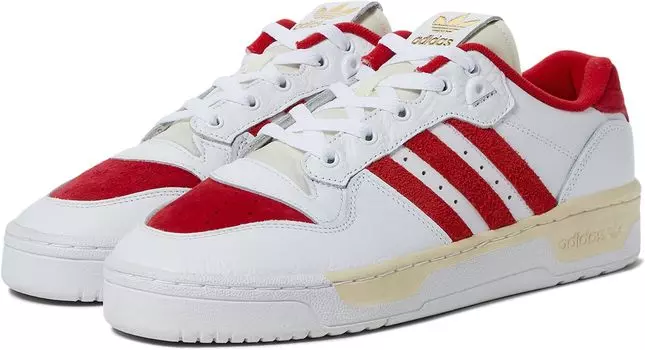 Кроссовки Rivalry Low Premium adidas, цвет Footwear White/Scarlet/Cream White