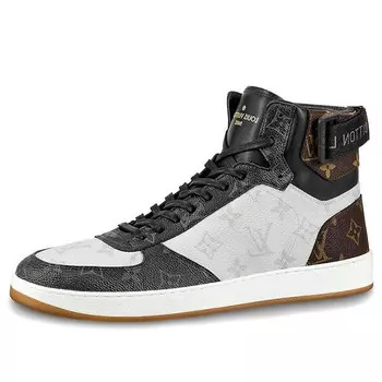 Кроссовки rivoli sneaker boots 'patched white monogram' Louis Vuitton, белый