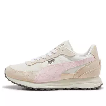 Кроссовки road rider suede 'white whisp pink' Puma, белый