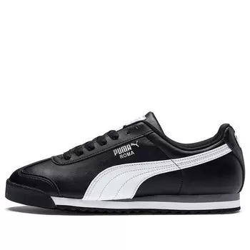 Кроссовки roma basic 'black white silver' Puma, черный