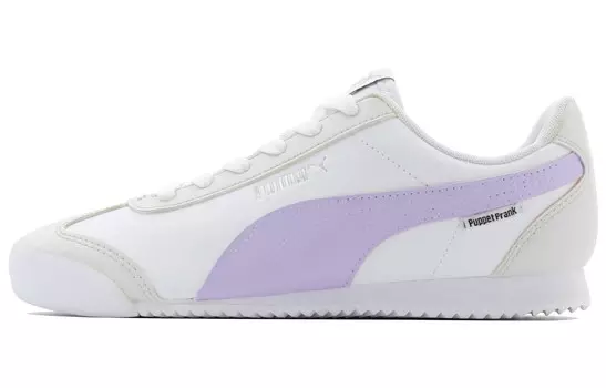 Кроссовки Roma Lifestyle Shoes Unisex Low-Top Белый/Серый Puma