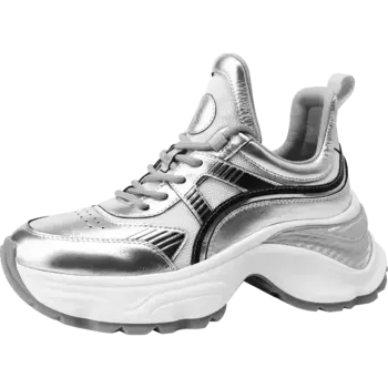 Кроссовки rosa bianca Chunky Sneakers Women's High-top White, серебряный