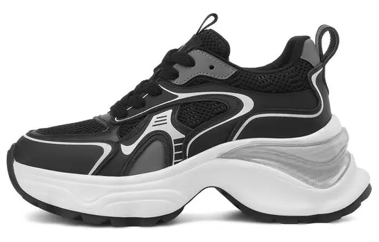 Кроссовки Rosa Bianca Chunky Sneakers Women's Low-Top, черный