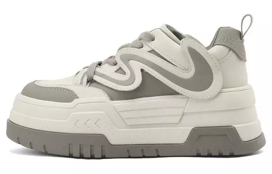 Кроссовки rosa bianca Skateboarding Shoes Women's Low-top, бежевый/черный