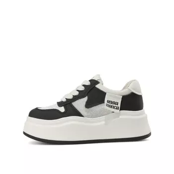 Кроссовки rosa bianca Skateboarding Shoes Women's Low-top, белый/черный