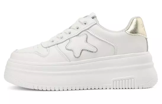 Кроссовки rosa bianca Skateboarding Shoes Women's Low-top, белый/серебряный