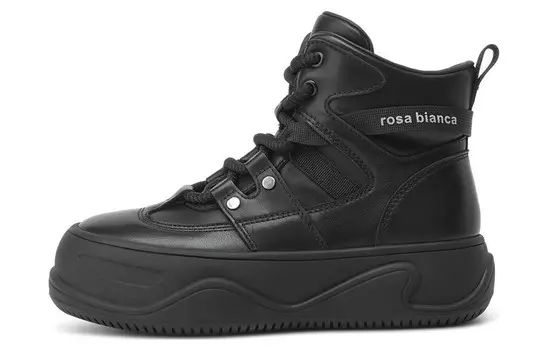 Кроссовки rosa bianca Skateboarding Shoes Women's High-top, черный