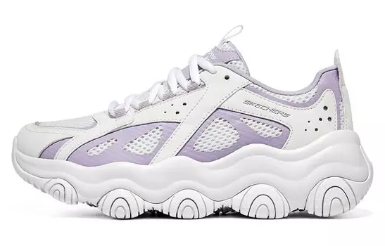 Кроссовки Rover X Chunky женские низкие белые/фиолетовые Skechers