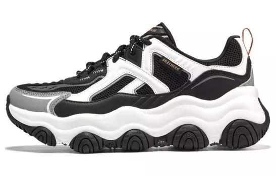 Кроссовки Rover X Chunky женские низкие, черные/белые Skechers