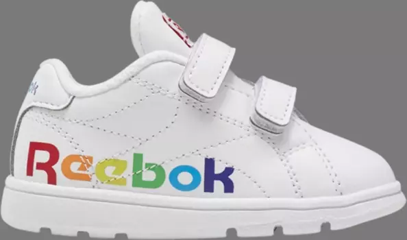 Кроссовки royal complete cln 2 toddler 'white rainbow' Reebok, белый