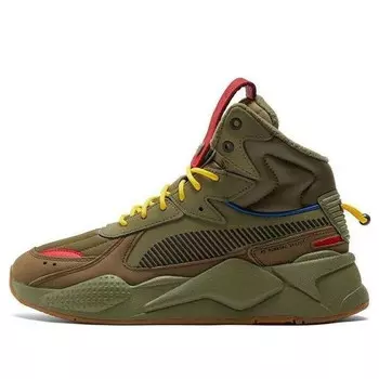 Кроссовки rs-x mid c militia wtr 'green red yellow' Puma, зеленый