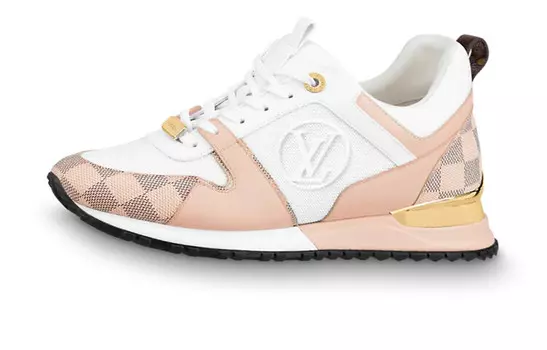 Кроссовки Run Away Lifestyle женские с низким верхом розового/белого цвета Louis Vuitton