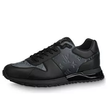 Кроссовки run away sneakers 'black with grey monogram' Louis Vuitton, черный