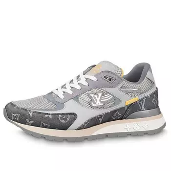 Кроссовки run away sneakers 'grey yellow' Louis Vuitton, серый