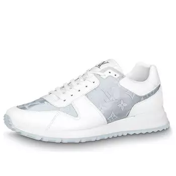 Кроссовки run away sneakers 'white with grey monogram' Louis Vuitton, белый