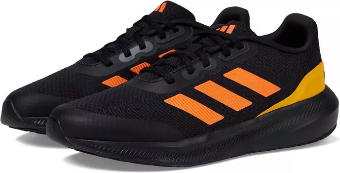 Кроссовки Run Falcon 3.0 Running Shoes adidas, цвет Black/Screaming Orange/Solar Gold