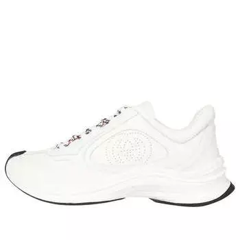 Кроссовки run sneaker 'leather white' Gucci, белый