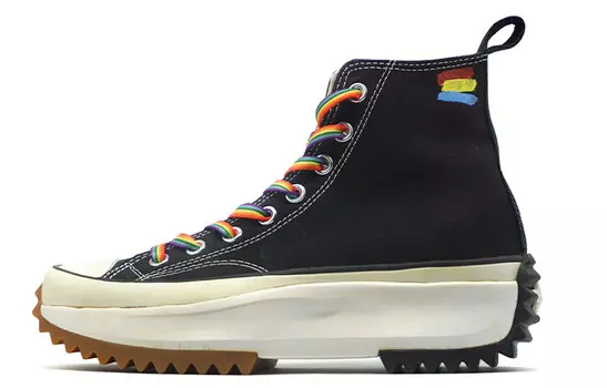 Кроссовки Run Star Hike Canvas унисекс с высоким верхом черного цвета Converse