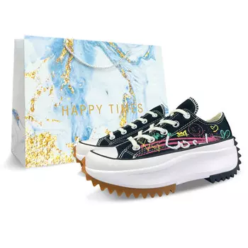 Кроссовки Run Star Hike Canvas унисекс с низким верхом белого/черного цвета Converse