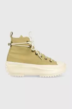 Кроссовки Run Star Hike HI Converse, зеленый
