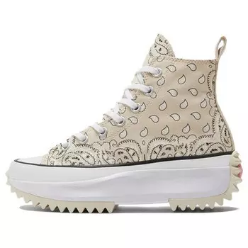 Кроссовки run star hike high 'paisley' Converse, коричневый