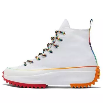 Кроссовки run star hike high 'pride' Converse, белый
