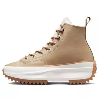 Кроссовки run star hike high 'sherpa - nomad khaki' Converse, коричневый