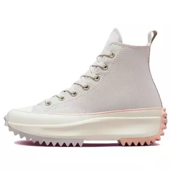 Кроссовки run star hike high top casual canvas shoes gray Converse, серый