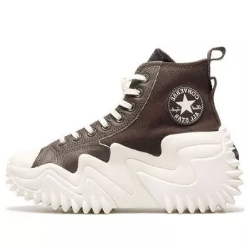 Кроссовки run star motion high 'brown white' Converse, коричневый