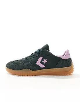 Кроссовки Run Star Ox темно-зеленого и розового цвета Converse