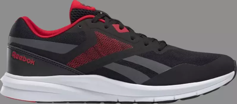 Кроссовки runner 4 'black excellent red' Reebok, черный