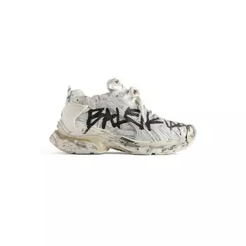 Кроссовки Runner Graffiti BALENCIAGA, белый