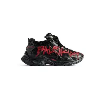 Кроссовки Runner Graffiti BALENCIAGA, черный
