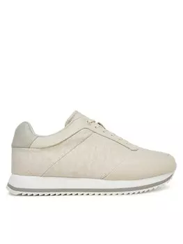 Кроссовки Runner Lace Up - Jacq HW0HW02413 Calvin Klein, экрю