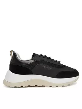 Кроссовки Runner Lace Up Mesh Mix HW0HW02487 Calvin Klein, черный