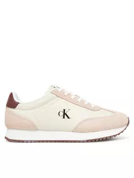 Кроссовки Runner Laceup Mg Nylon Mix YW0YW01828 Calvin Klein Jeans, экрю