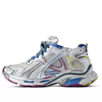 Кроссовки runner sneaker 'white blue purple' Balenciaga, белый