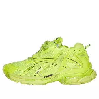 Кроссовки runner sneakers 'fluorescent yellow' Balenciaga, желтый