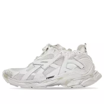 Кроссовки runner sneakers 'whtie mesh and nylon' Balenciaga, белый