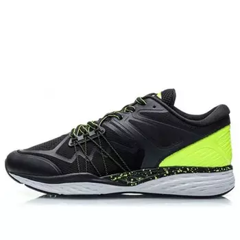 Кроссовки running low 'black green' Li-Ning, черный