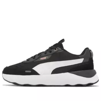 Кроссовки runtamed platform 'black white' Puma, черный
