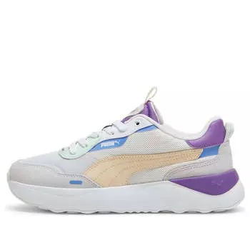 Кроссовки runtamed platform 'silver mist ultraviolet' Puma, серебряный