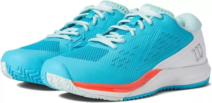 Кроссовки Rush Pro Ace Tennis Shoes Wilson, цвет Scuba Blue/White/Fiery Coral