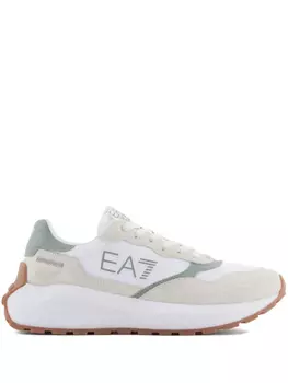 Кроссовки с аппликацией логотипа Ea7 Emporio Armani, белый